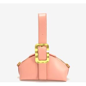 21cm Mini Dark Red Handbag Lockable Strap Shell Tote Bag