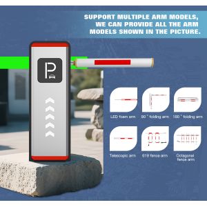 DC Servo Motor 200W Parking Barrier Gate with 1.3~6s Adjustable Lift and Drop