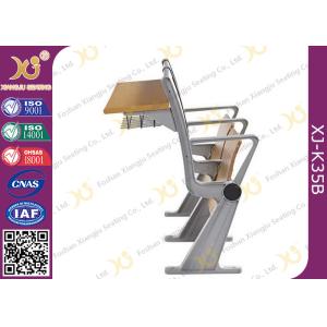 Folded Lecture Hall Seating With Desk , School Furniture Lecture Room Chairs