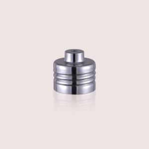 China Compact Design Aluminum Cosmetic Parts Perfume Sprayer Closure Silver on sale