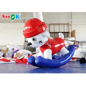 Multifunction Tarpaulin 1.6x0.7x1.6mH Inflatable Rocking Horses For Kids