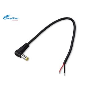 Custom Length Right Angle DC Extension Cable , Jack 5.5 X 2.5mm CONN 2.5 Mm DC