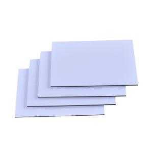 Nontoxic PVDF Aluminium Composite Panel , Alkali Resistant White Composite Panel