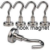 Quality Powerful Pot Magnet Neodymium Round Base Magnetic Hook with Countersunk Hole wholesale
