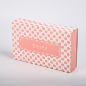 CMYK 350g Cardboard Art Paper Drawer Boxes Collapsible Flat Sleeve Sliding Socks