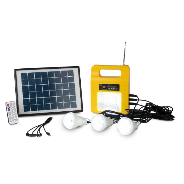 New Portable Solar Panels Charging Generator Power System Home Outdoor Lighting