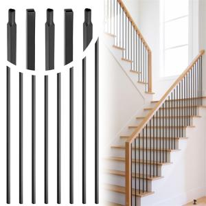 Customized Wrought Iron Cable Railing Posts XY-IR091