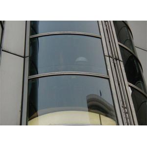 High Color Uniformity Dark Grey Reflective Glass 4mm - 8mm Thickness For