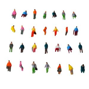1:150 ABS plastic scale model painted figures 8mm for model building materials