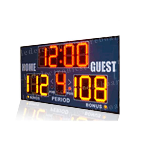 Easy Installation Basketball Portable Scoreboard , Basketball Score Clock With