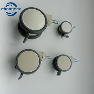 Urethane Swivel Medical Caster Wheels Screw 4 Inch Custom