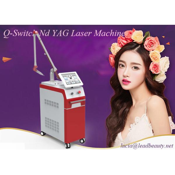 Quality Korea imported 1064 / 532nm  Nd Yag laser tatoo removal machine / 1200W pigmentation removal 6ns Pulse Width wholesale