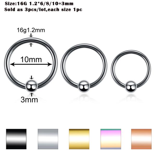 Steel Ear Piercings Helix Piercings Eyebrow Piercings Lip Labret Rings Earring Tragus Barbell Piercings Body Jewelry