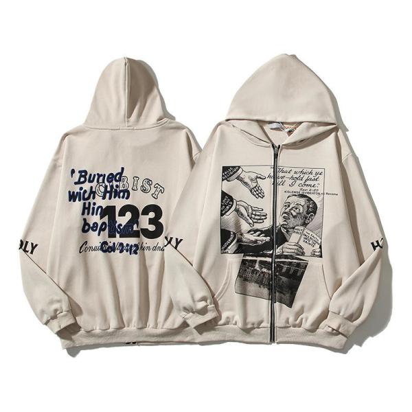 Quality Regular Sleeve  Plus Size Oversized Hoodie Cotton And Spandex Blended Logo Printed wholesale