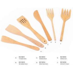 FDA customized/wholesale kitchen wood handle soup scoop With Handle