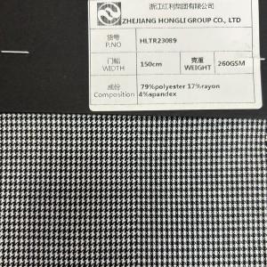 Cheap Polyester Rayon Spandex Bird Check Yarn-Dyed Fabric for Garment for sale