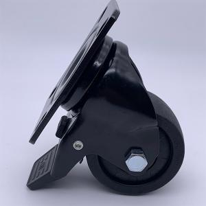 Low Gravity Center Extra Witdh Nylon Wheel Caster Top Plate 65mm
