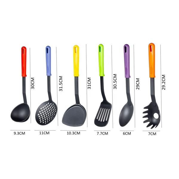 Sustainable Nylon Cooking Utensils Set for Nonstick Home Kitchen Cookware in Any Colors