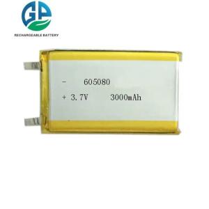 KC Approved Rechargeable Lithium Polymer Battery 3.7V 3000mAh 605080 LiPo