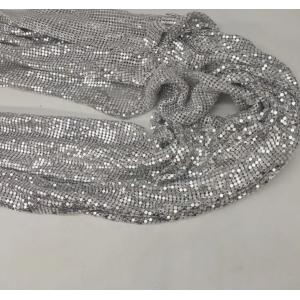 Durable Metal Sequin Fabric Eco Friendly For Eye Catching Decoration