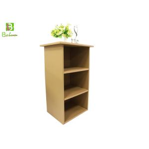 Eco - Friendly Cardboard Display Furniture , Corrugated Office Shelf Cabinet