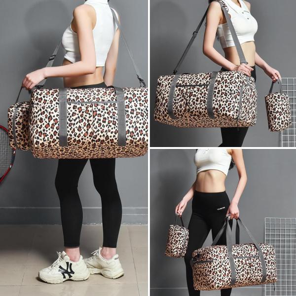 Foldable 50L Large Capacity Weekend Hospital Essentials Overnight Gym Travel Bag with Shoes Compartment