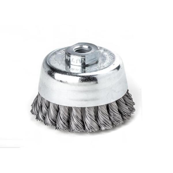 Angle Grinder Nylon Brush , Twist Knot Wire Cup Brush With 5/8" - 11 Nut