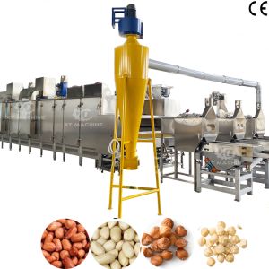 Customizable PLC Controlled Roasted Peanut Blanching Machine for High Capacity Production