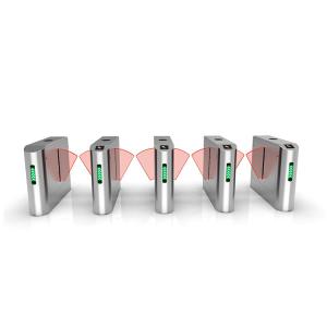 Smoothly Running Baffle Gate Turnstile Pedestrian Flap Barrier With BLDC Motor