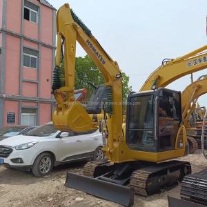 Low Working Hours Komatsu PC56-7 Second-hand Excavator for Construction at