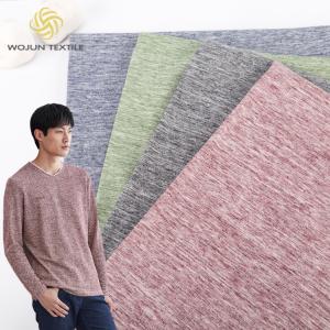China High-End Texture  Breathable And Widely Applicable Solid Knit Fabric For T-Shirt on sale
