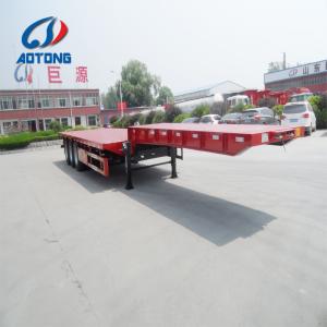 King Pin 45ft Tri Axles Low Flatbed Truck Trailer with Design and Customization