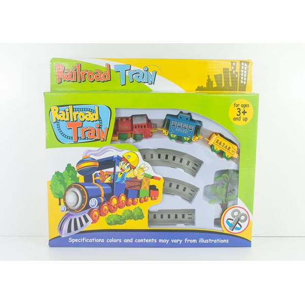 Quality Mini Wind Up Classic Train Set Kids Toy Vehicles with Railway Track 8 Pcs wholesale