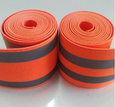 6 7 8 Inch 50m High Visibility Reflective Elastic Tape For Clothing Garment