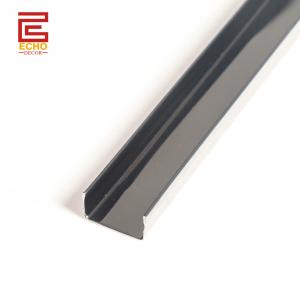 Stainless Steel Tile Border Trim Metal Mirror Black U Shape Tile Trim