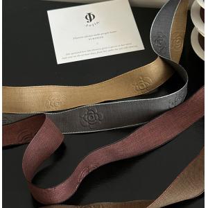 Cheap Light Luxury 2.5cm Camellia Flower Printed Ribbon Flower Bouquet Weaving Flower Shop DIY Handmade Packaging Materials for sale