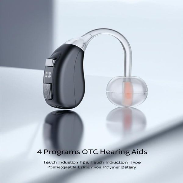 4 Programs OTC Hearing Aids Touch Induction Type Rechargeable Lithium-ion