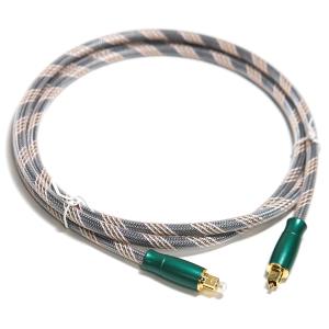 Toslink Optical Digital Cable Knited Rope Plated Gold 4K Connecotr High Sound
