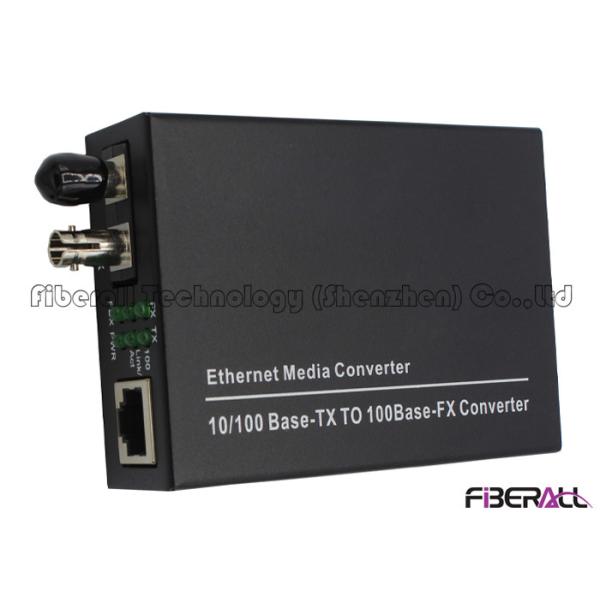 Quality ST Type Unmanaged Ethernet To Fiber Optic Media Converter Dual Fiber 15Km wholesale