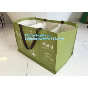 Factory custom recyclable folding laminated pp non woven bag shopping with heat