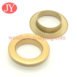 China Different size enamel brass metal eyelet with color logo for garment on sale