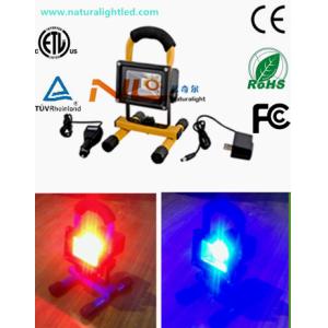 Portable rechargeable RGB led flood light