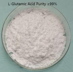 China C5H9NO4 L Glutamic Acid Powder 99% Purity Soluble In Formic Acid on sale