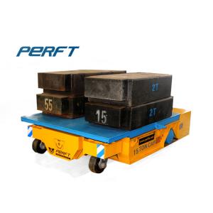 Trackless Handling Bogie Material Transfer Cart , Heavy Duty Plant Trailer