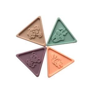 Developmental Children'S Educational Toy Animal Pattern Triangular Building