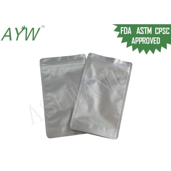 Quality Oxidizer Proof Stand Up Resealable Foil Bags 8oz / 226g For Tobacco Leaf wholesale