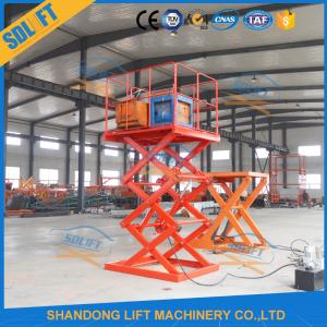 2T 3.5M Stationary Scissor Lift Platforms For Warehouse Material Loading