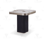 Luxury Ceramic Marble Top Coffee Table Elevated Coffee Table Square Coffee Table
