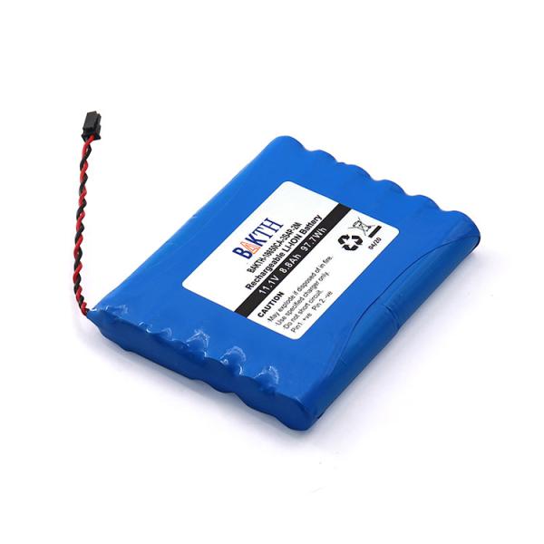 11.1V 8.8Ah 97.7Wh Rechargeable Lithium Battery Pack Custom Lithium Ion Battery