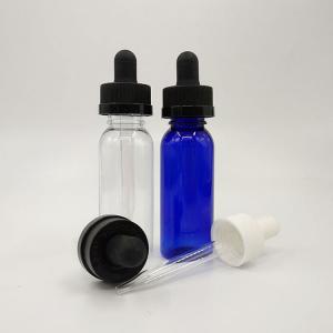120ml Transparent Glass Liquid Dropper Bottles With Screw Cap